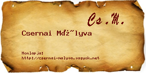 Csernai Mályva névjegykártya